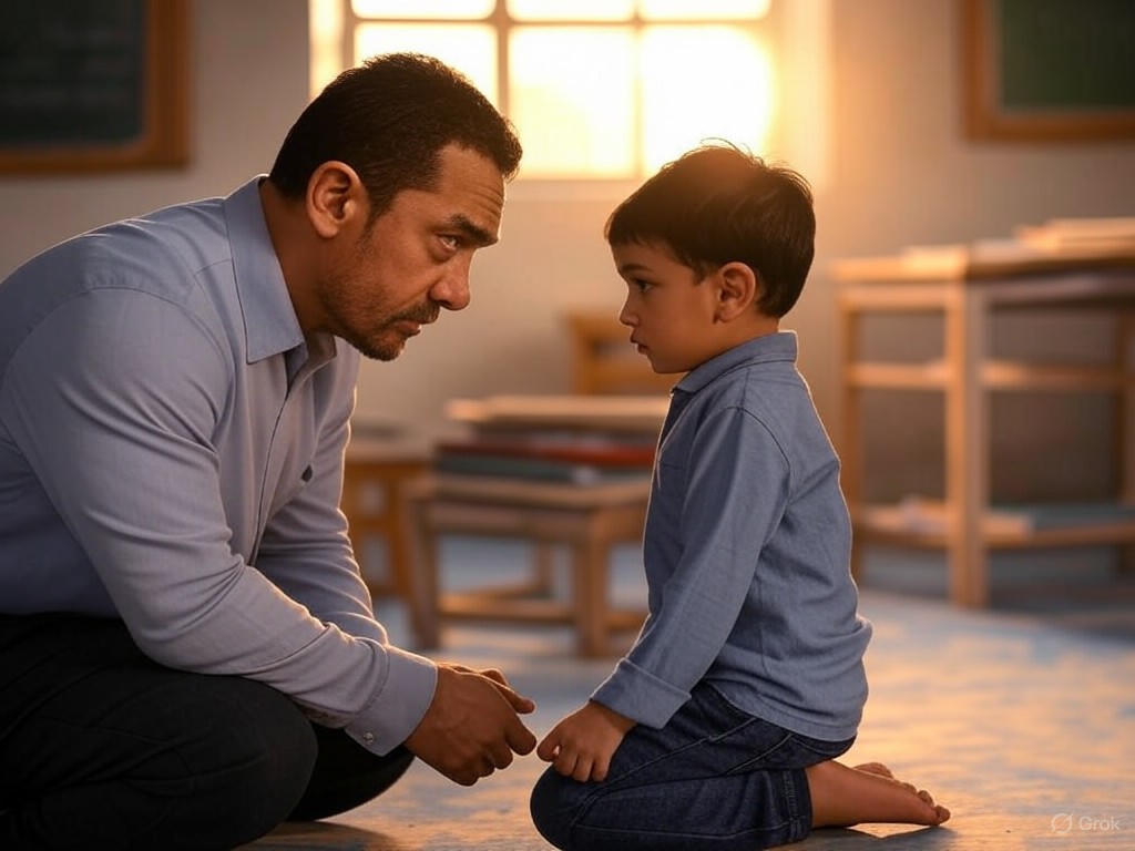 Aamir Khan in a poignant scene from Sitaare Zameen Par