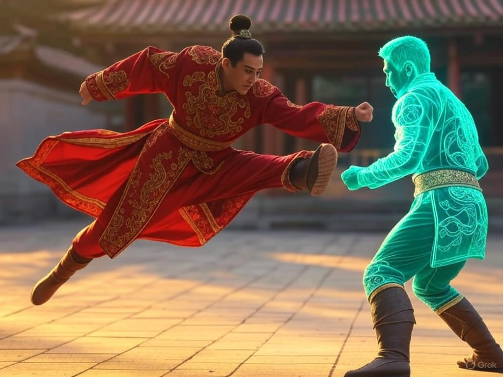 AI-Enhanced Martial Arts Masterpiece