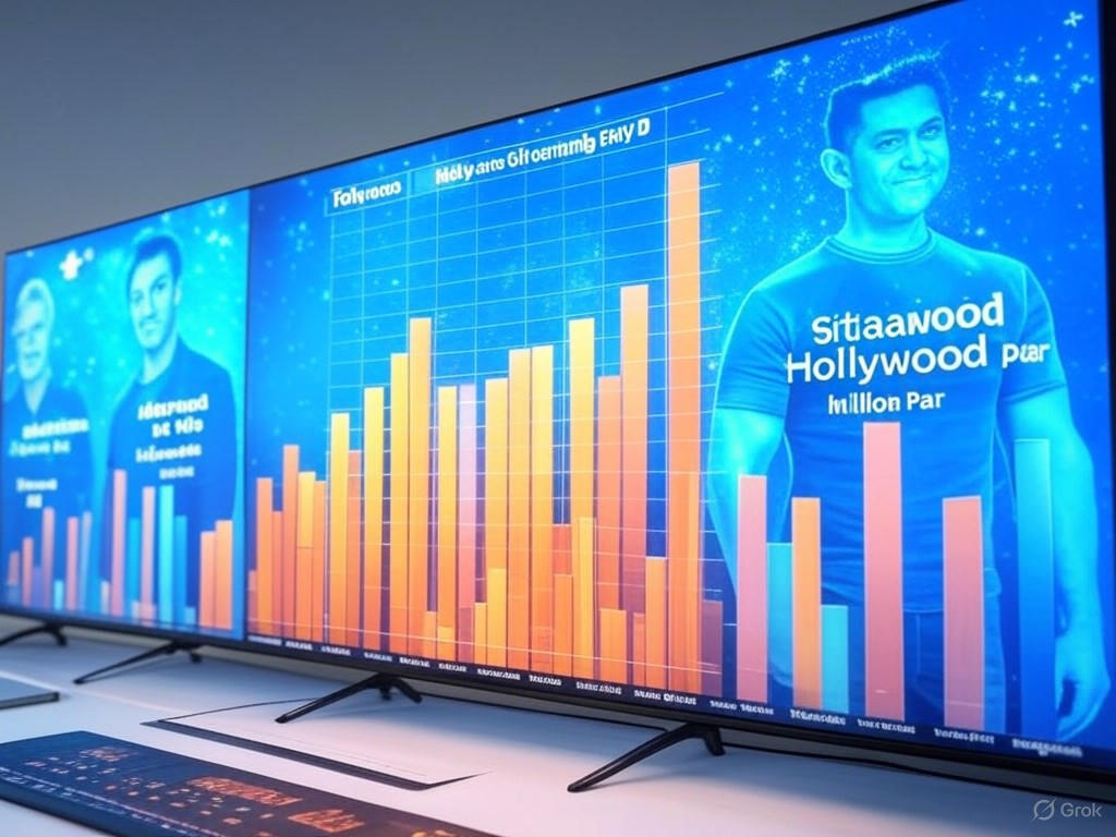 Comparative viewership charts of Bollywood vs. Hollywood on YouTube