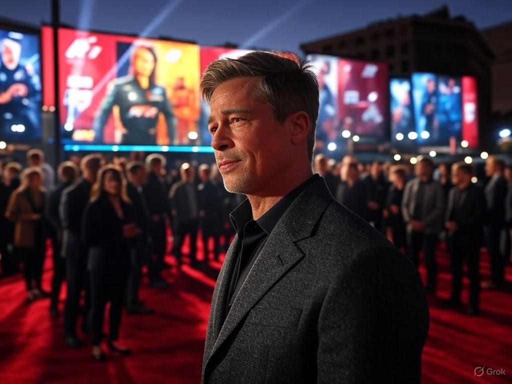 F1 movie premiere crowd