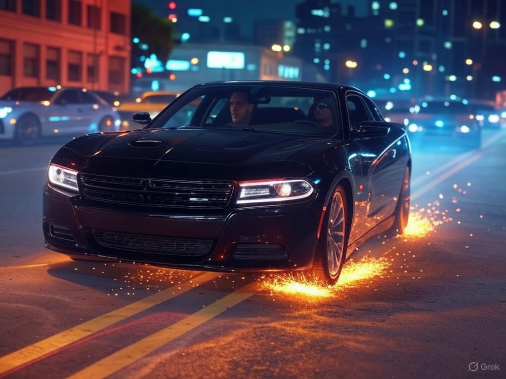Fast and Furious street race scene