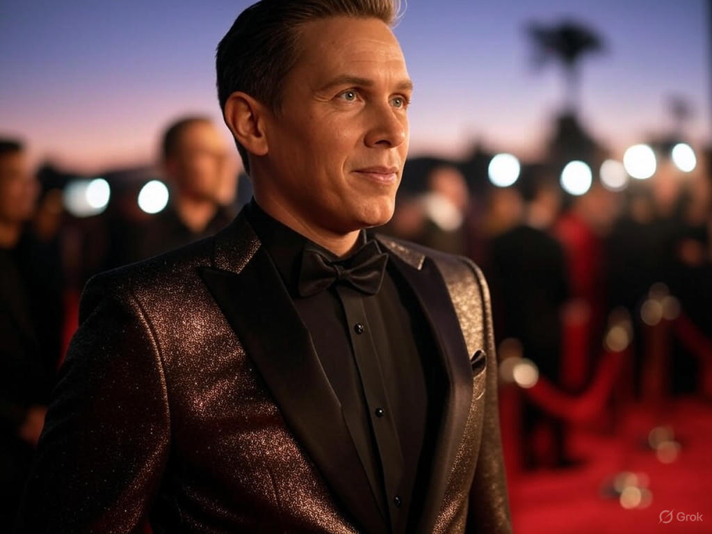 Gideon Glick on the Étoile red carpet