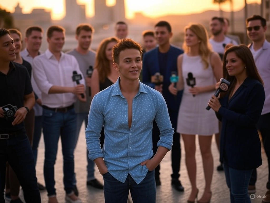 Hollywood stars in a support rally