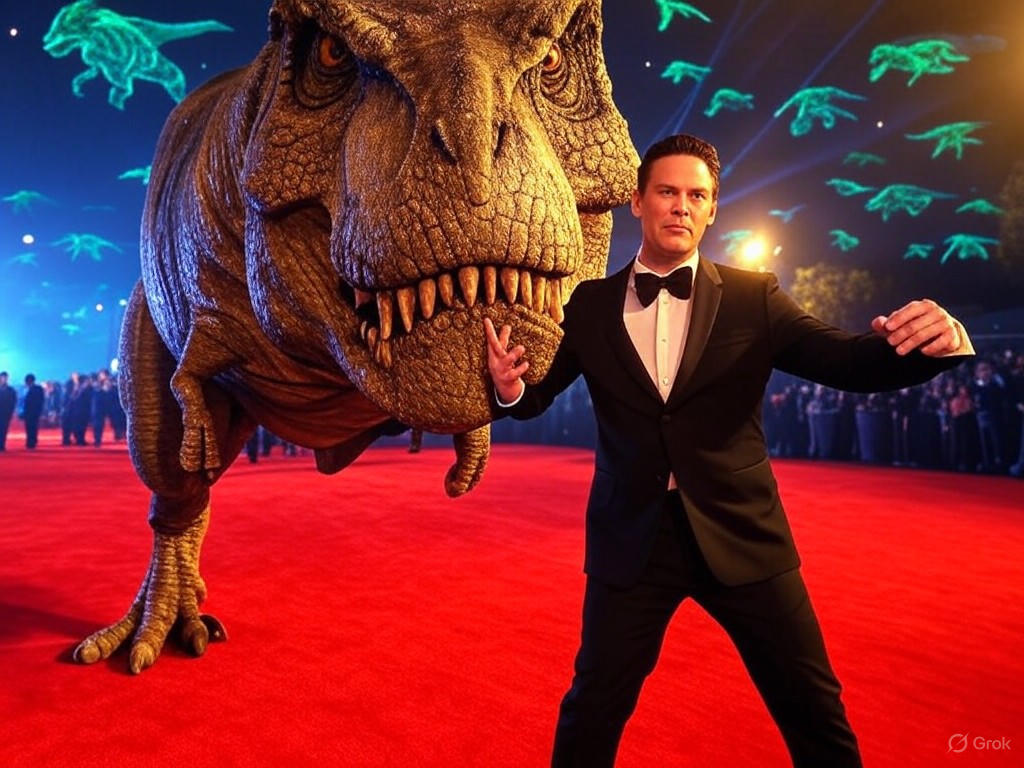 Jurassic World Rebirth premiere scene