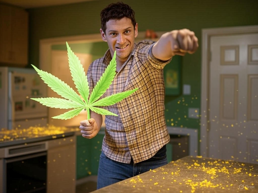 Justin Bartha delivering a comedic punchline in Nuked