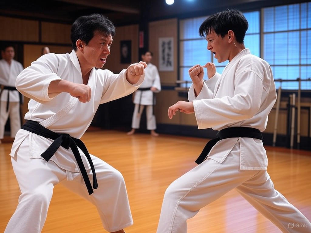 A dramatic dojo showdown from 'Karate Kid: Legends'