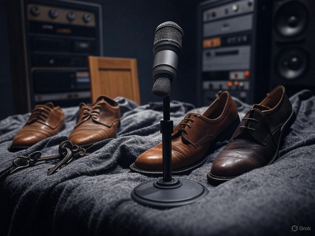 A close-up of Sanaa Kelley's Foley setup