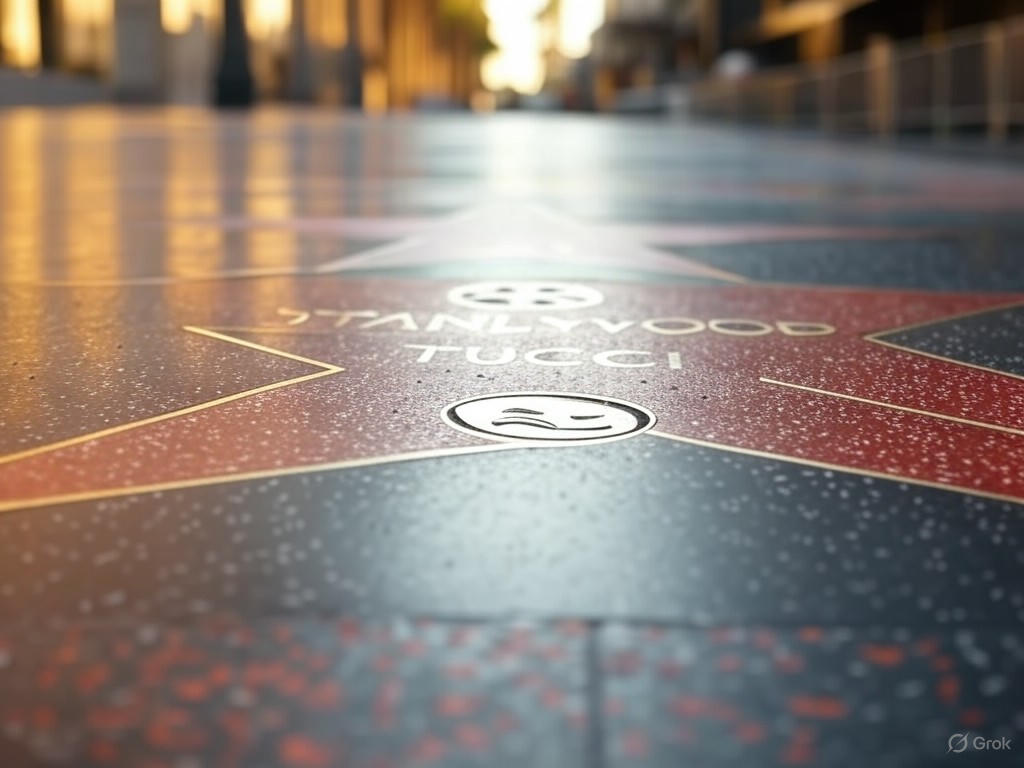 Stanley Tucci's imagined Walk of Fame star