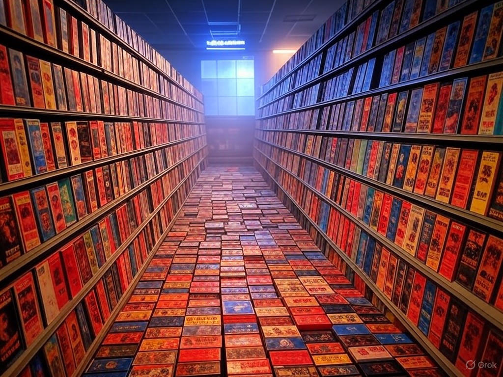 Vintage Video Store Aisle